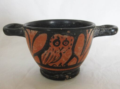 Owl skyphos